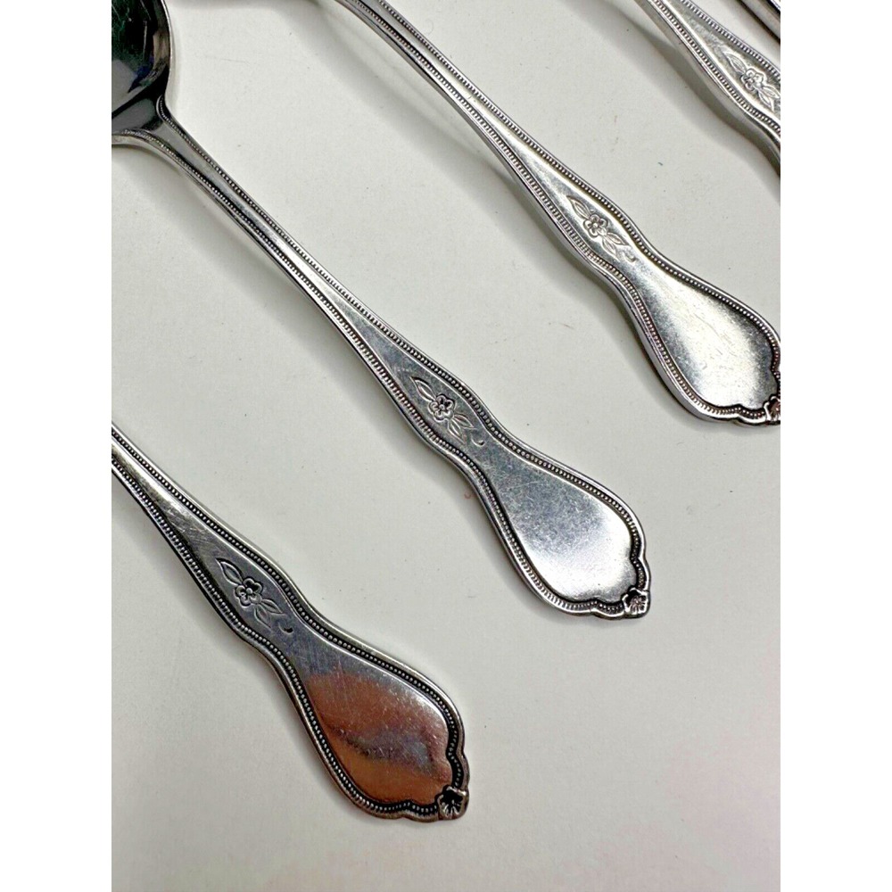 Select Morning stainless Flatware Replacement Flower set 10 pc Fork Spoon Knife